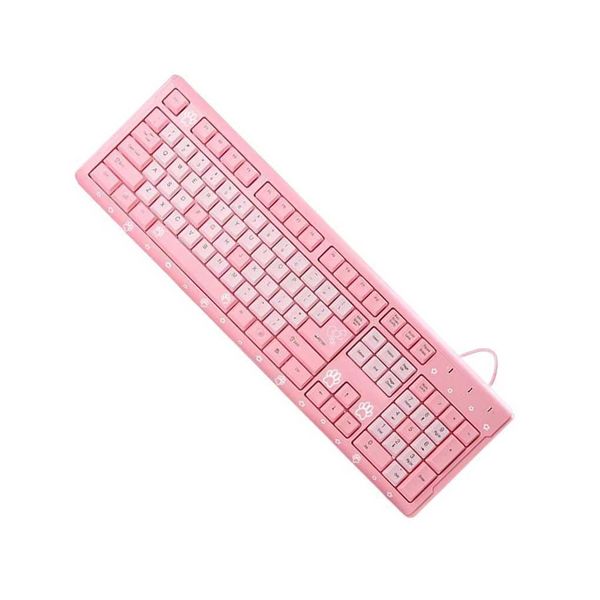 Wire Keypad Pink Keyboard Office plies Ergonomic Household AccessoriesXJ241225
