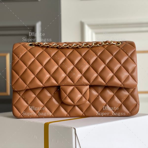 Luxury designer bag 25CM shoulder bag mirror quality chain bag genuine leather crossbody bag with box 24C04C