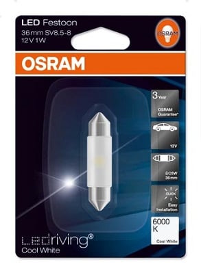 Bulb, interior light OSRAM 6436CW-01B