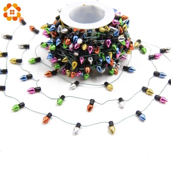 Other Event Party Supplies 3 5Meters Christmas Garland DIY Small Bulbs String Ornaments No Electricity Colorful Home Decorations Xmas Tree 2