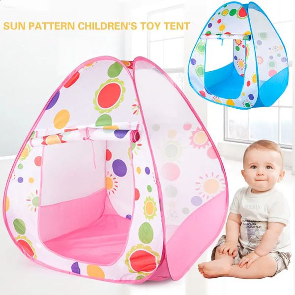 Sunflower Tent For Children Indoor Game House Princess Room Toy Girls Boys And Babies Foldable Ocean Ball Poo 240905