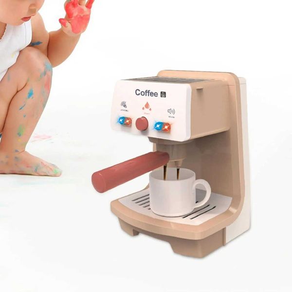 Kitchens Play Food Toy coffee manufacturer Play Learning Accessories for Age 3 4 5 6 Kids Girls Boys Q241014