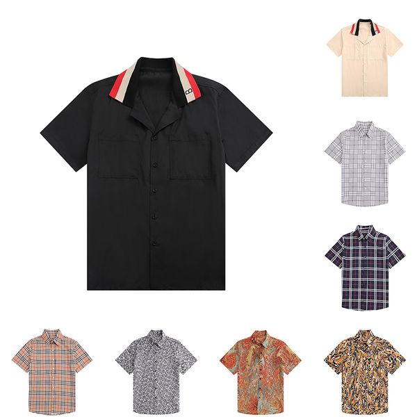 mens t shirt polo shirt mens polo shirts summer stripe t-shirt men luxury polos Casual Mens TShirt Letter Print Fashion High Street Man Tee