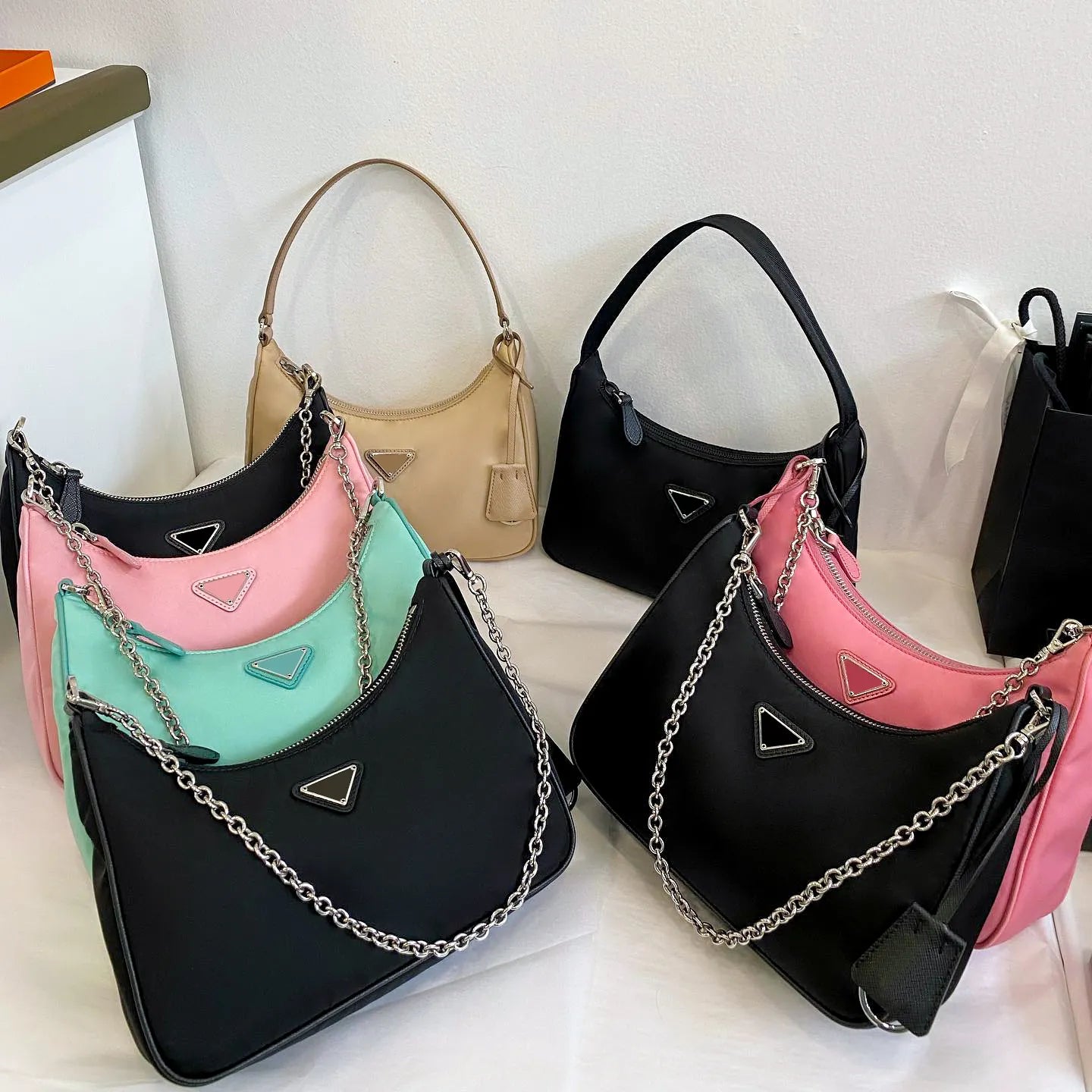 Mirror quality Nylon 3piece Designer Shoulder Bags Man womens Re-edition 2005 2000 handbags Luxurys Cross body purses Bestseller underarm cleo gym c