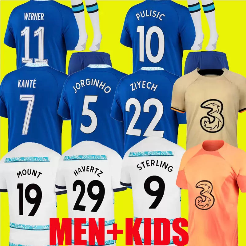 22 23 cfc PULISIC soccer jerseys sterling Champions top final WERNER HAVERTZ football shirts Jorginho Camiseta 2022 2023 KANTE Ziyech Mount Kovacic