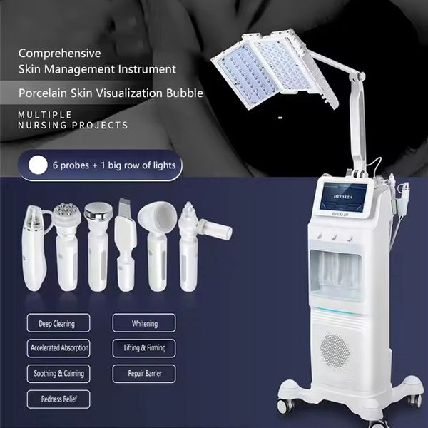 7 in 1 Multifunction Hydro Dermabrasion Aqua Peeling Skin Care Rejuvenation Facial Cleaning Beauty Machine With PDT LED Light Therapy