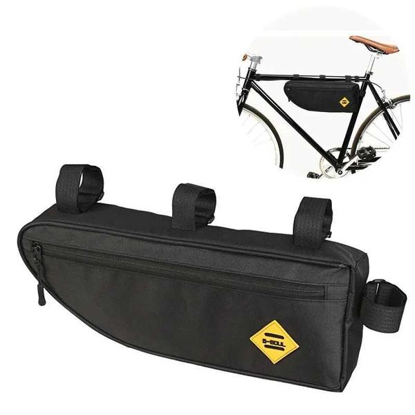 B-SOUL waterproof bicycle triangle bag bicycle frame front tube bag large capacity bicycle Pannier packaging bag accessories W241008 W241008