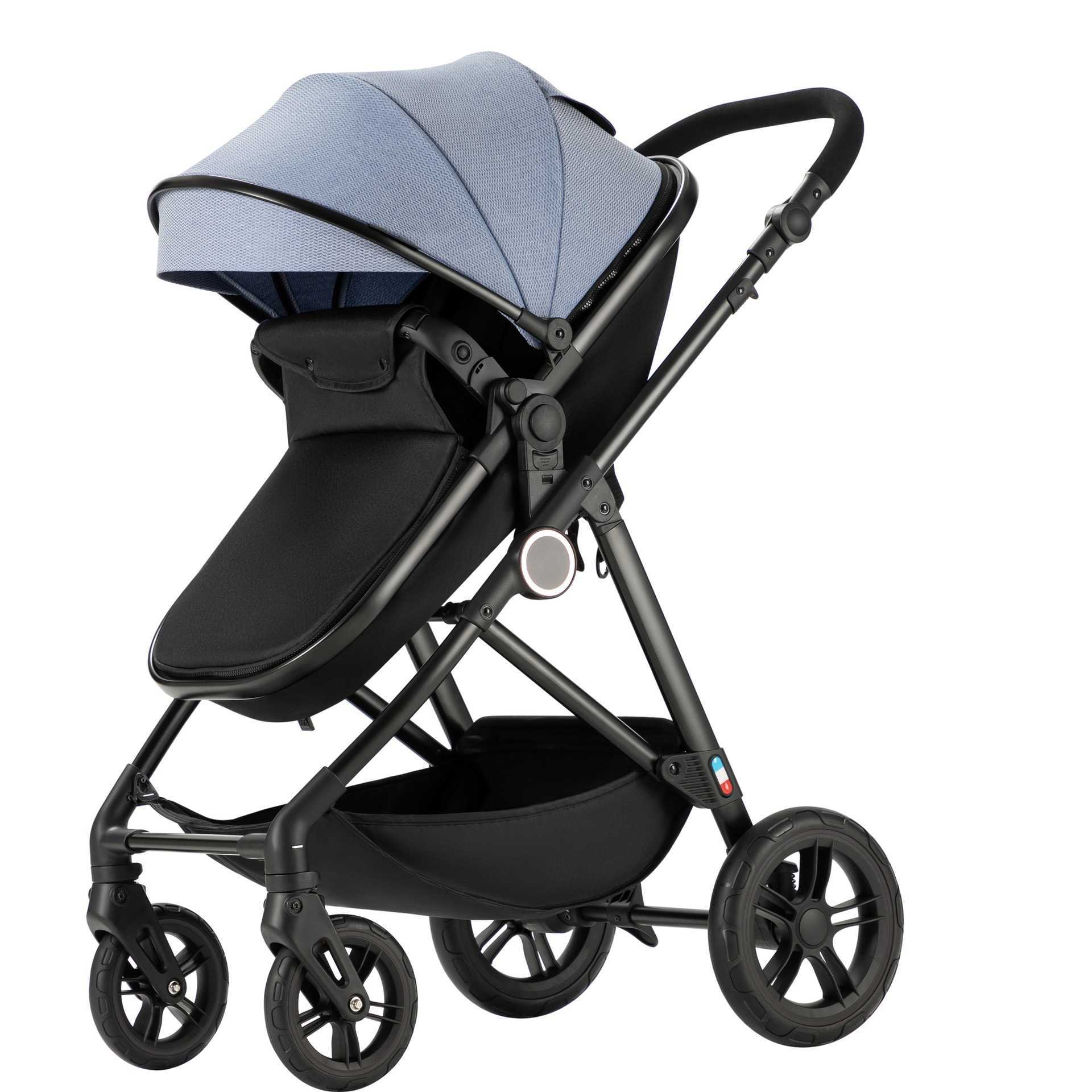 High-landscape four-wheeled baby carriage can sit can lie can be folded bidirectional lightweight folding baby pushchair L251006