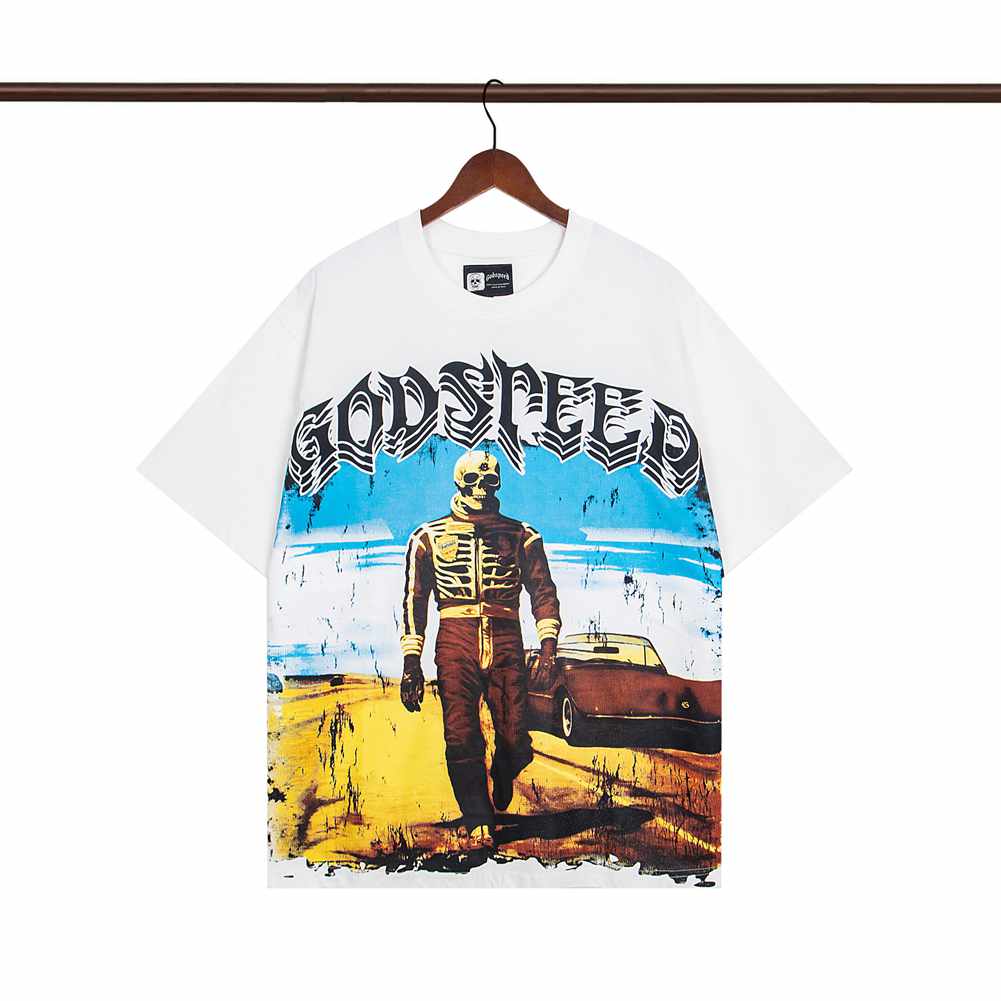 godspeed shirt mens designer t shirt graphic tee tshirt crew neck oversd short sleeve streetwear black shirts for men clothing tops man tshirts