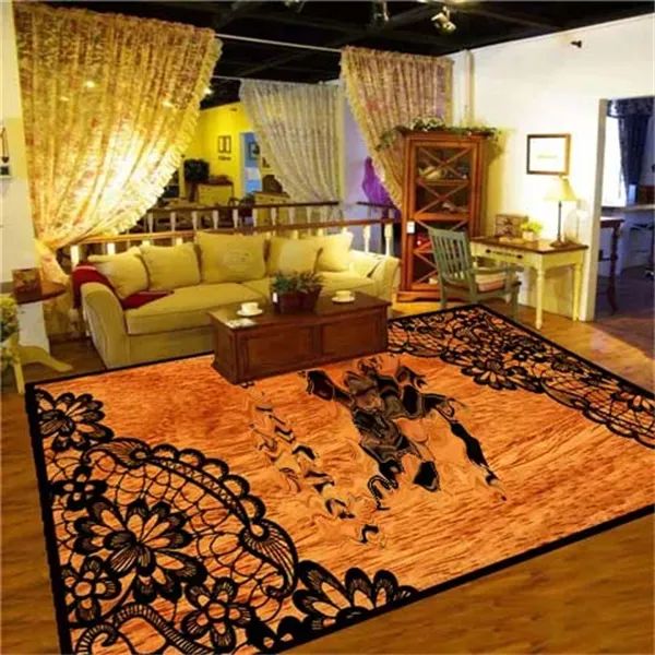 Home Furnishings Art Carpet designer famous classic floor mat fashion Aesthetic bedroom Parlor Playroom floor popular Decor mats Anti-slip r