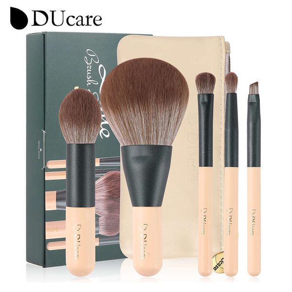 Ducare 5Pcs Makeup Brushes Set Cosmetic Powder Eye Shadow Foundation Blush Blending Beauty Make Up Kabuki Brush Tools Maquiagem