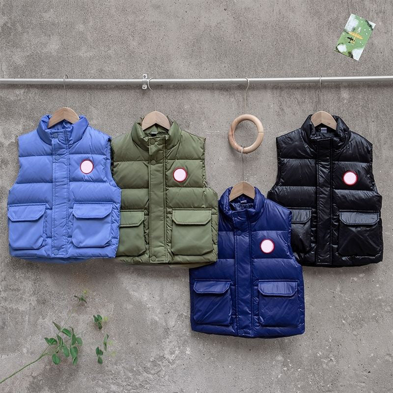 Kid Designer Waistcoat Baby Vest Boys Girls Gilet Sleeveless Down Coat Kids Clothes