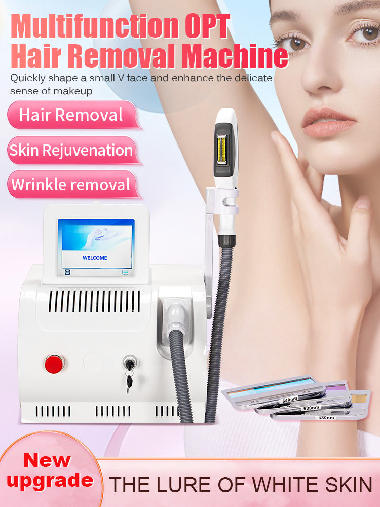 OPT 3 Wavelength Portable Hair Removal Laser Machine Professional Equipment For Painless Hair Removal And Skin Rejuvenation
