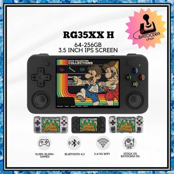 ANBERNIC RG35XX H Handheld Game Console Portable Playing Video Games 3.5 Inch IPS Sn 640*480 Sn Video Player hine Z241029