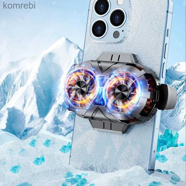 Other Cell Phone Accessories 2022 NEW Backpack Mobile Phone Cooler 2 fan portable gaming radiator three-speed cell cooler for android iphone
