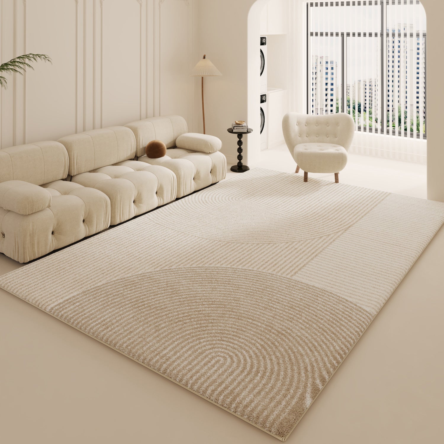 Carpet Living Room Cream Style Long Hair Home Bedside Blanket 2024 New Floor Mat Bedroom Carpet