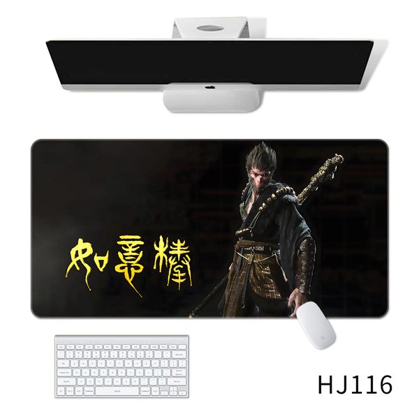Oversized Black Myth Wukong Mouse Pad Keyboard Pad Computer Desk Mat Dirt Resistant Non Slip Game E-sports Mat Wholesale