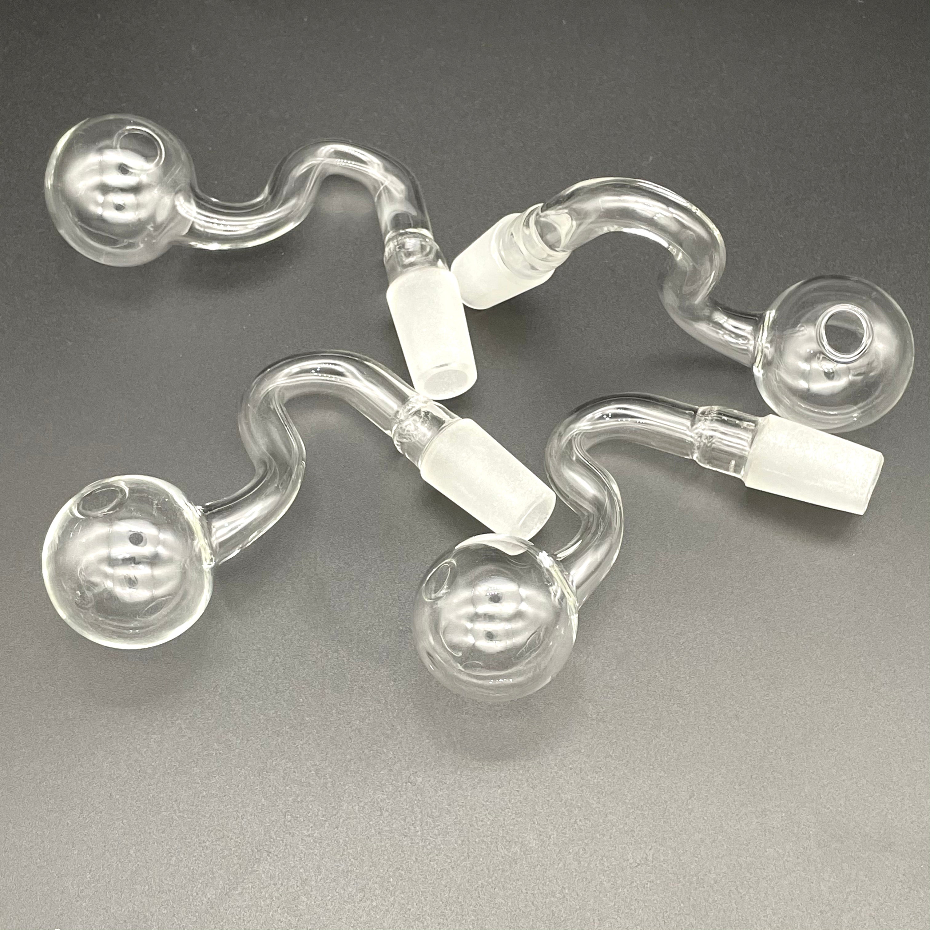 Shenzhu glass 10mm 14mm 18mm male female clear thick pyrex glass oil burner water pipes for oil rigs glass bongs thick big bowls for smoking