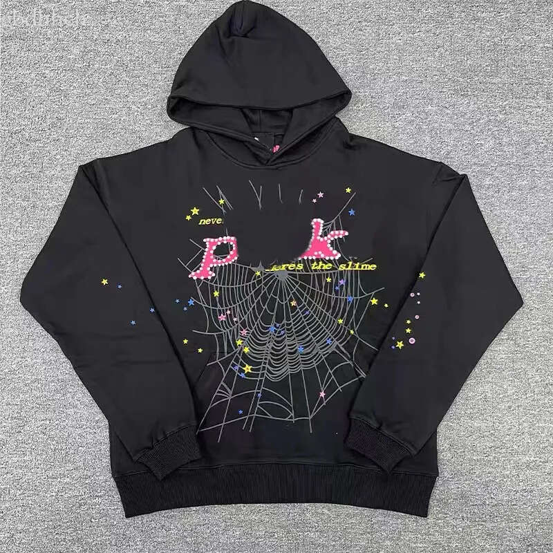 spider hoodie High Quality Designer Hoodies Sweatshirts Hip-Hop Sweatpants Women&#039;s graphic hoodie Foam Letter Printed Pants Bubble Printed spyd