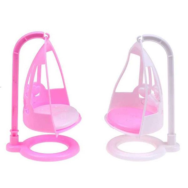 Mini Dollhouse Swing Chair For Girl Doll Miniature Furniture Toys Doll House Decoration Kids Play House Toys Y240807