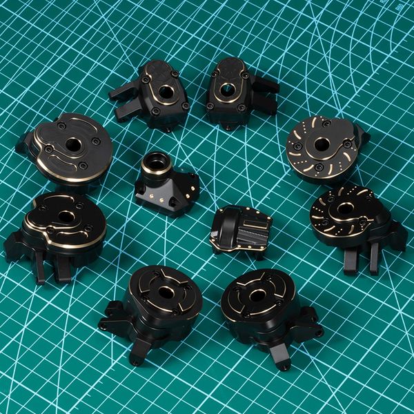 Other Toys AR45 Currie F9 Portal Axle Brass Weights Steering Knuckle Housing Diff Cover for Axial SCX10 III AXI03007 Capra 1 9UTB Vanquish 2