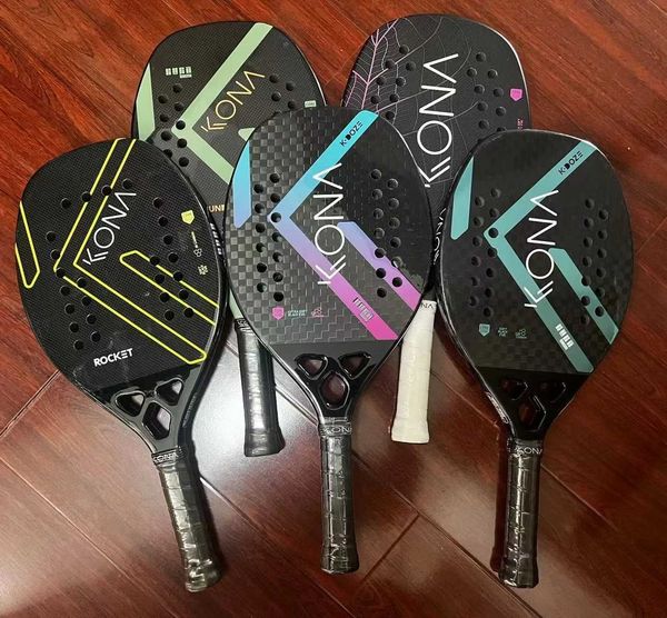 Tennis Rackets 2024 New Professional Padel Paddle Tennis Racket Soft Face Carbon Fiber Soft EVA Face Sports Racquet Outdoors Equipment z2409