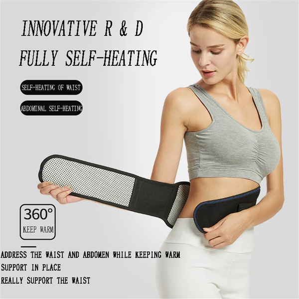 Adjust Tourmaline Self Heating Magnetic Therapy Back Waist Support Belt Lumbar Disc Herniation Brace Massage Band Health Care