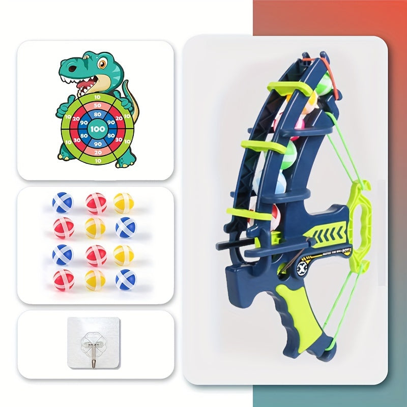 TEMU Outdoor Games Toys For 3 4 9 1 Old Boys Girls, 12 Sticky Balls, Bow And For Indoor Party Outside Family Girl Toy Gifts For Age 3+