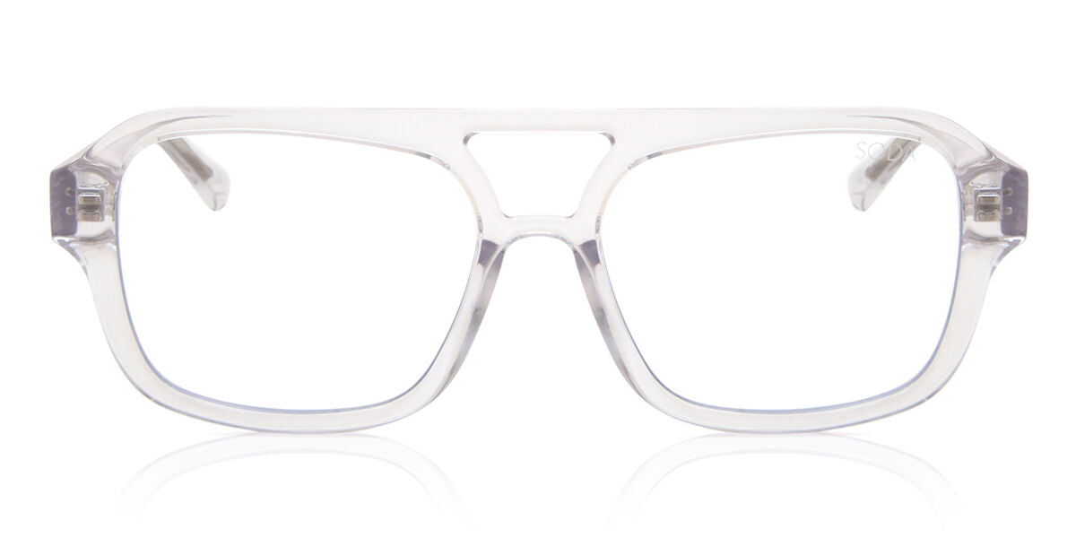 Soda Shades BIANCA Clear Men's Glasses Clear Size 54 - Free Lenses - Blue Light Block Available