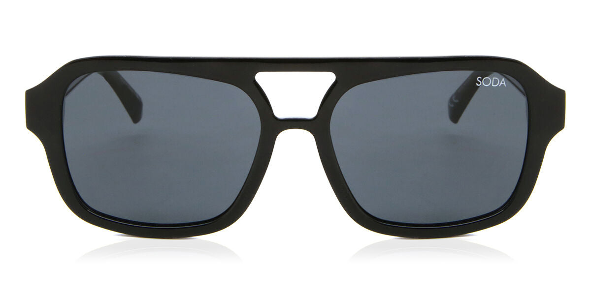 Soda Shades BIANCA Midnight Men's Sunglasses Black Size 54