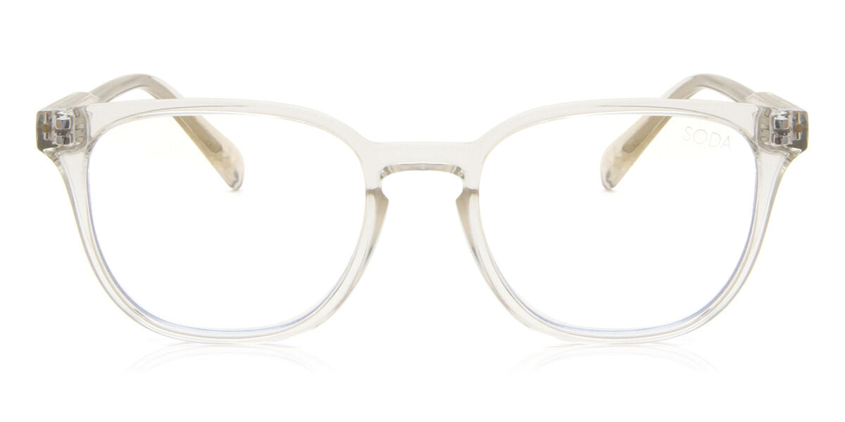 Soda Shades FRANKLIN Clear Men's Glasses Clear Size 50 - Free Lenses - Blue Light Block Available