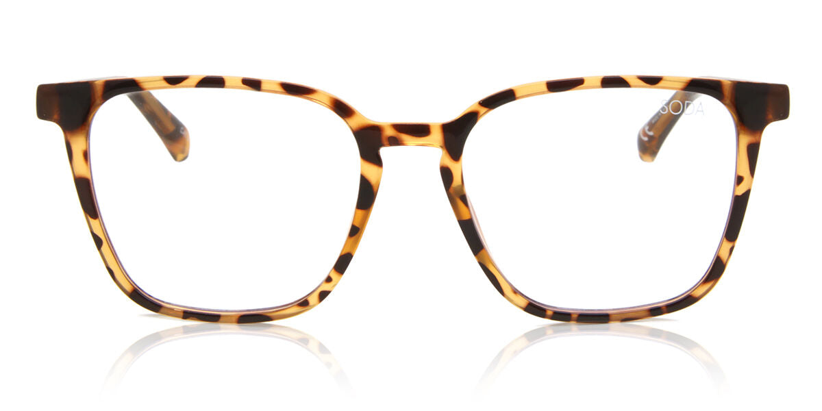 Soda Shades JESSIE Tortoise Men's Glasses Tortoiseshell Size 54 - Free Lenses - Blue Light Block Available