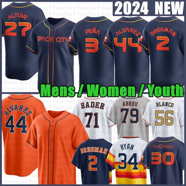 27 Jose Altuve Baseball Jersey Alex Bregman Jeremy Pena Yordan Aarez Kyle Tucker Jeff Bagwell Hader Abreu Framber Valdez Craig Biggio Yainer