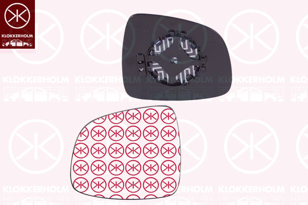 Mirror Glass, exterior mirror KLOKKERHOLM 68351062