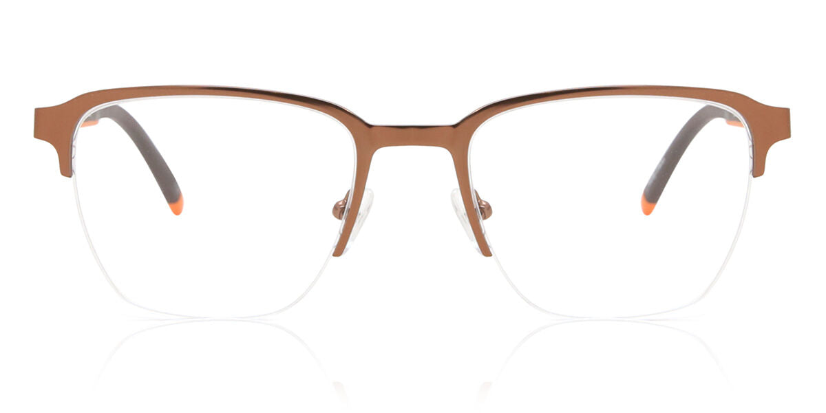 Square Square Metal Men's  Prescription Glasses Online Gold  Size 53   Blue Light Block Available   SmartBuy Collection