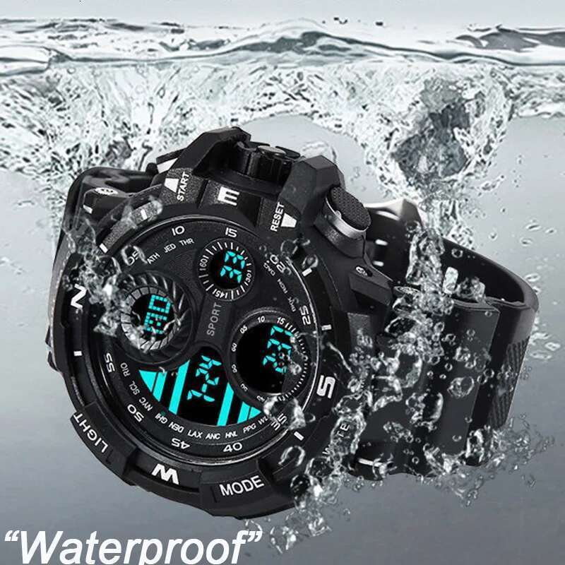 Military Digital Watch for Men Outdoor Men&#039;s Sports Watches Clock Waterproof Luminous Chronograph Student Electronic Wristwatch