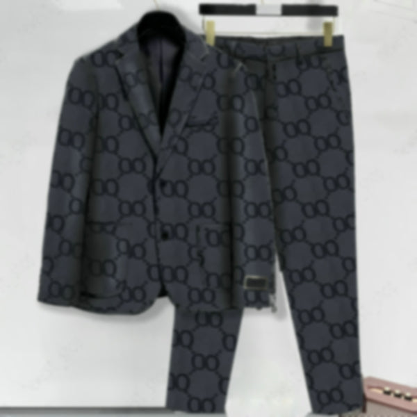 Mens Suits Blazers Western clothing designer men classical jacquard print Blazer autumn luxury outwear coat slim fit double etter patchwork womens s