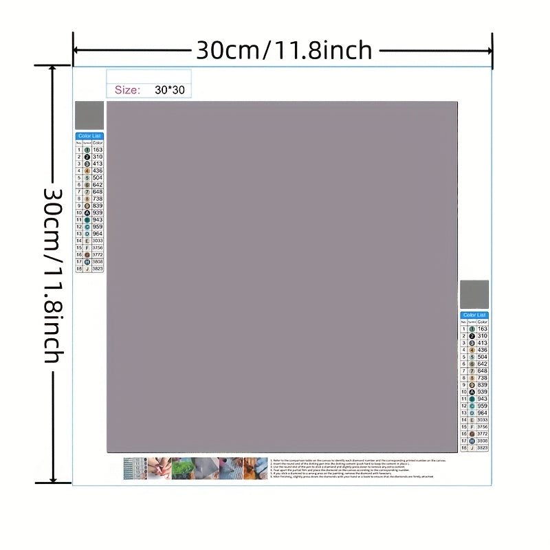 TEMU 1pc 5d Diamond Painting Kit, Ice Sculpture Bird Theme, Round Frameless, Decor For Wall & Tabletop Displays, Christmas, Halloween, Easter, Eid