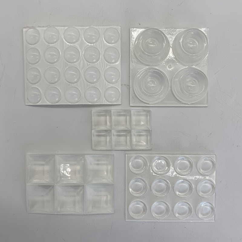 TEMU 48pcs Assorted Clear -adhesive , -dampening & -collision, -dampening Feet For Drawers, , Vases & Small