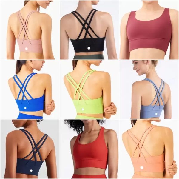 2025--Women Yoga Bras Outfits Summer Vest Tank Girls Running Sport Bra Ladies Casual Adult Sleeveless Sportswear Gym Exercise Fitness