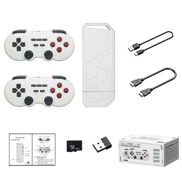 4K Game Stick 20000+Games 9 Classic Emator TV Video Game Console High Quality Emuelec Retro Gaming Hine with 2 Controllers Y241109