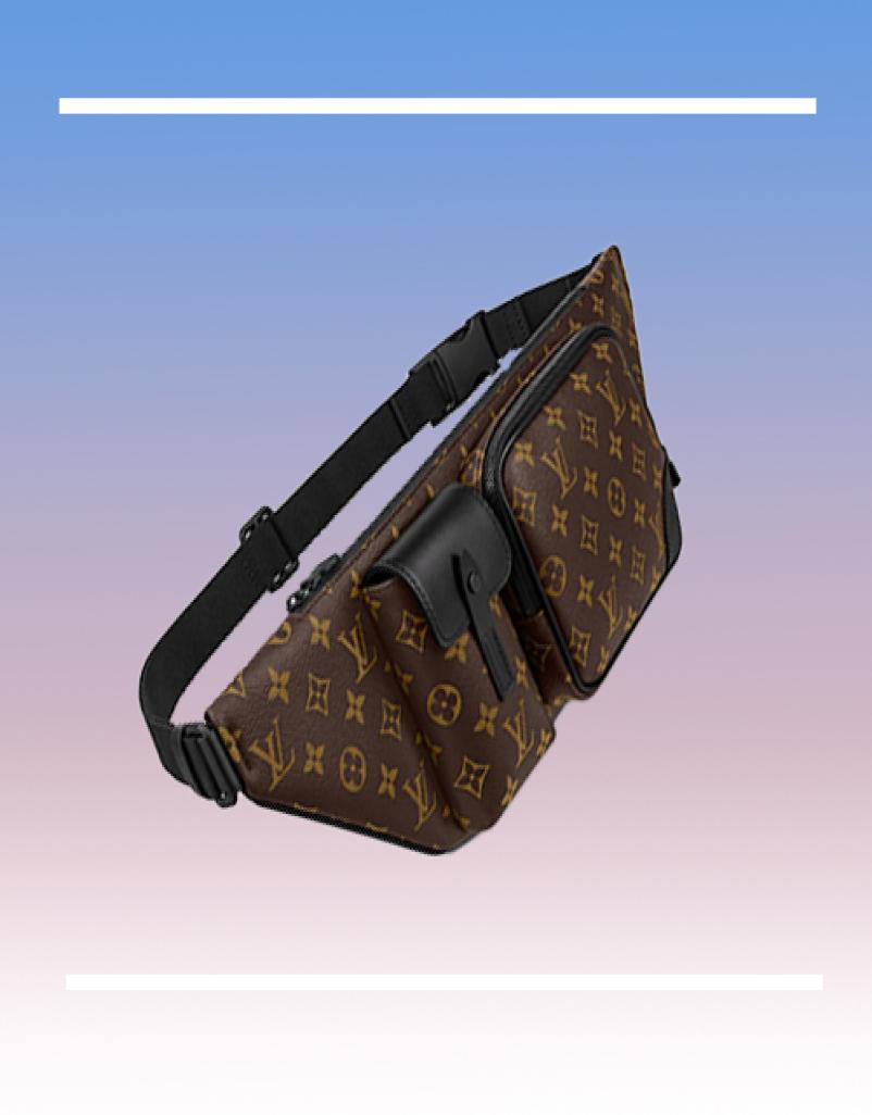 M45337 CHRISTOPHER Men BUMBAG Classic Canvas Designer Belt Bag Crossbody Genunie Cowhide Leather Men Shoulder bags Waist Bag Purs6388299