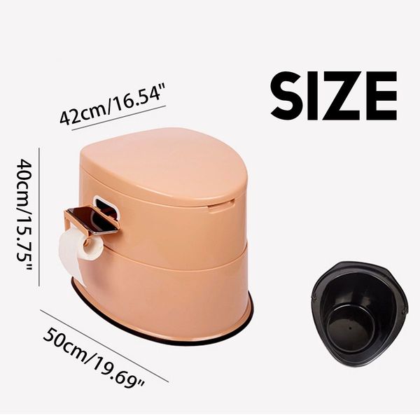 Portable Toilet Squatting Elderly Toilet Stool-Pregnant or Disabled Movable Toilet- Potty for the Elderly Travel Outdoor Camping