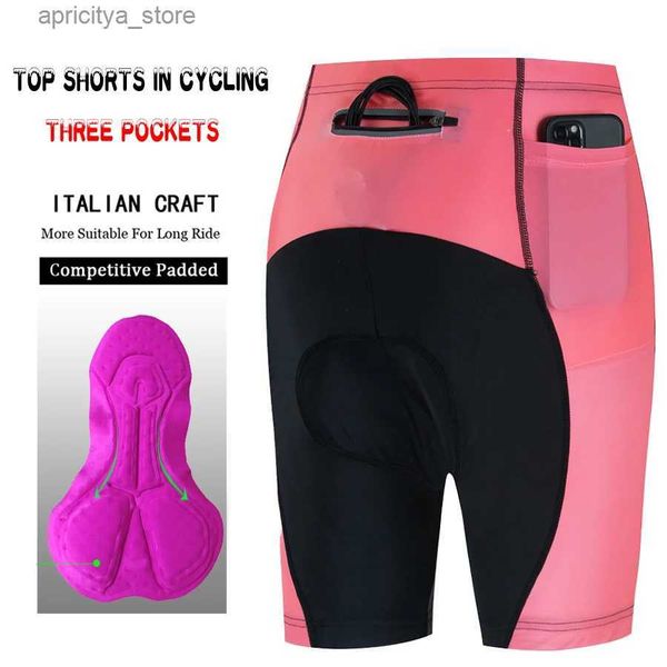 Cycling Jersey Sets Womens Cycling Pants Gel 3 Pockets Lycra Sports Shorts Man Clothes Professional Maillot Mtb Clothing Summer Bib Short Eq