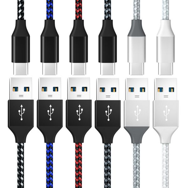 Android data cable is suitable for Samsung Apple mobile phone fast charging usb to type-c nylon braided 3A charging cable iphone 16 wire