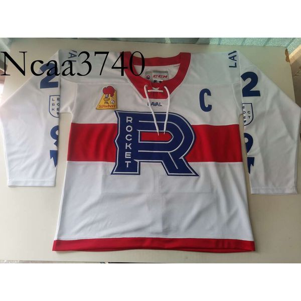N374 Hockey jerseys Physical photos Laval Rocket Alex Belzile Men Youth Women High School Size S-6XL or any name and number jersey