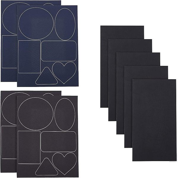 9 foglio di toppe di riparazione autoadesive in nylon