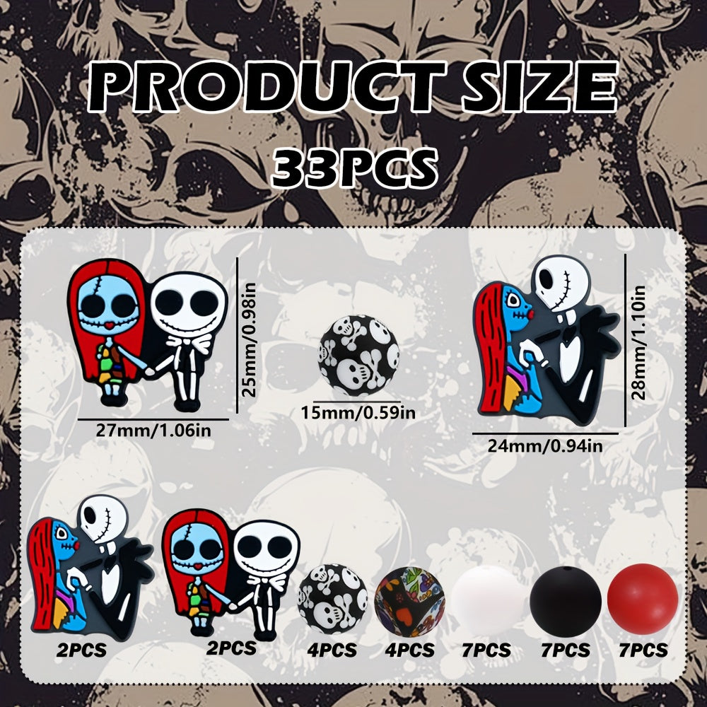 TEMU 33 And Silicone Focus Beads - Vibrant Colors, Durable And Easy To Clean, Diy Keychains, Suspenders, And Craft Accessories | Optimistic Design |