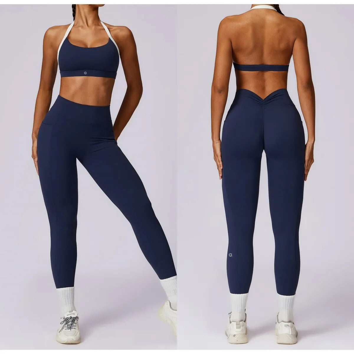 A109 Women Outdoor Sports Yoga Bra Top Pants Set Beauty Back Yoga Suit Leisure Tight Sports Running Fitness Women&#039;s Activewear Set