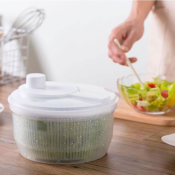 Fruit Vegetable Tools Vegetables Dryer Salad Spinner Fruits Basket Fruit Wash Clean Basket Storage Washer Drying Machine Useful Kitchen Tool